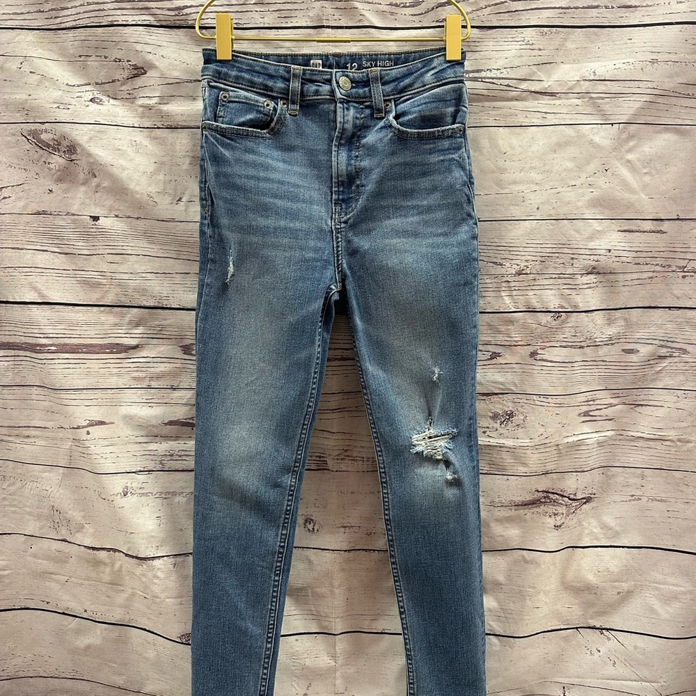 Gap Sky High Skinny Ankle Denim Jeans Size 12